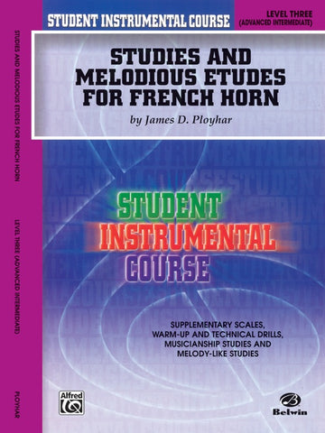 Student Instrumental Course: Studies and Melodious Etudes for French Horn Book 3