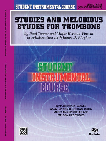 Student Instrumental Course: Studies and Melodious Etudes for Trombone Book 3
