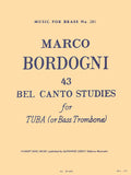 43 Bel Canto Studies for Tuba or Bass Trombone - Bordogni
