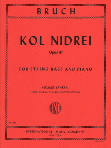 Kol Nidrei Op. 47 for String Bass & Piano - Bruch