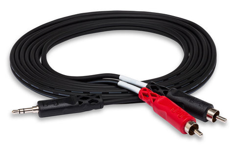 Hosa 10' 3.5mm TRS to Dual RCA Stereo Breakout Cable