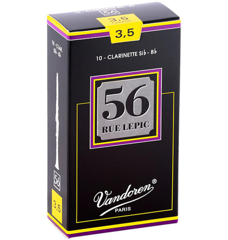 Vandoren 56 Rue Lepic Bb Clarinet Reeds, 10-Pack