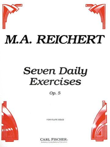 Seven Daily Exercises, Op. 5 for Flute - Reichert