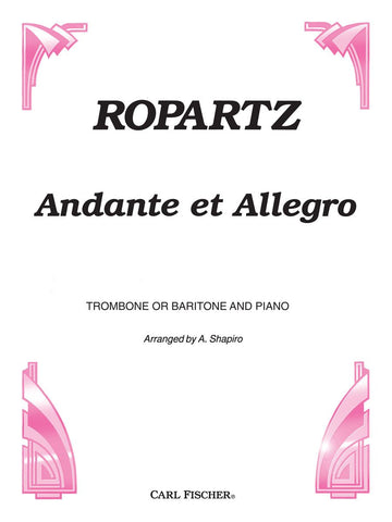 Andante et Allegro for Trombone & Piano - Ropartz