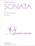 Sonata for Alto Saxophone and Piano - Eccles