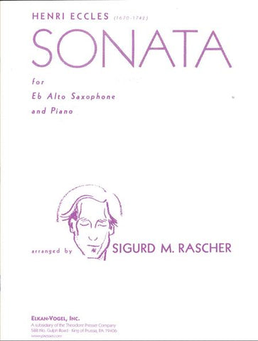Sonata for Alto Saxophone and Piano - Eccles
