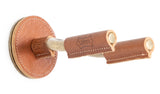 Levy's Leathers Brass Forged Guitar Hanger with Vegan Leather