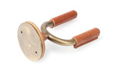 Levy's Leathers Brass Forged Guitar Hanger with Vegan Leather