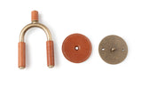 Levy's Leathers Brass Forged Guitar Hanger with Vegan Leather
