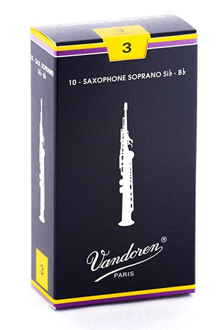 Vandoren Traditional Soprano Saxophone Reeds, 10-Pack