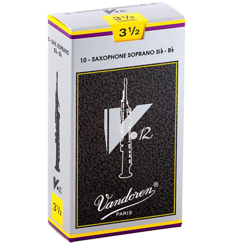 Vandoren V12 Soprano Saxophone Reeds, 10-Pack