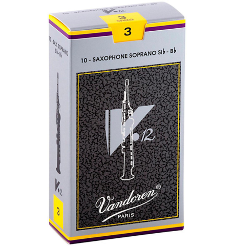 Vandoren V12 Soprano Saxophone Reeds 10 Pack Brick Mortar Music