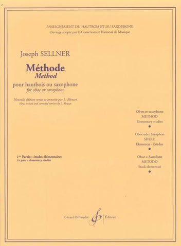 Method for Oboe or Saxophone - Sellner