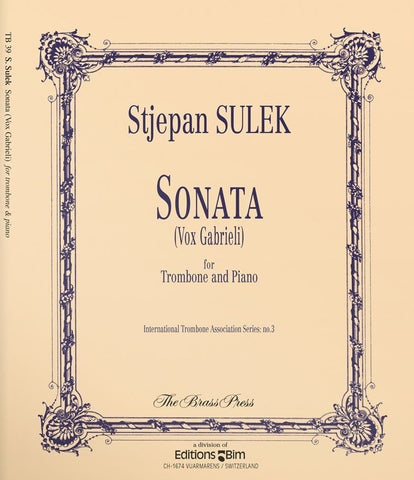 Sonata for Trombone & Piano - Sulek