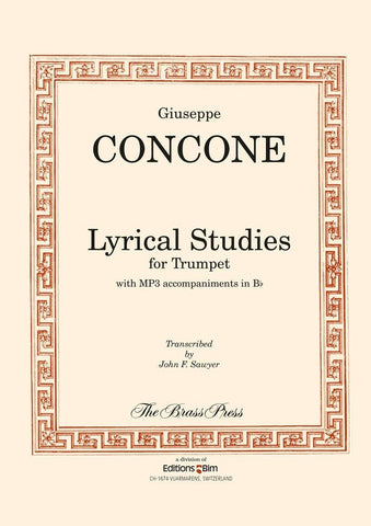 Lyrical Studies for Trumpet - Concone