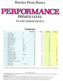 Bastien Piano Basics Performance Primer Book