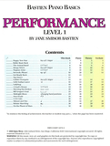 Bastien Piano Basics Performance Level 1 Book