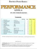 Bastien Piano Basics Performance Level 4 Book