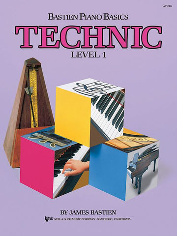 Bastien Piano Basics Technic Level 1 Book