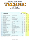 Bastien Piano Basics Technic Level 4 Book