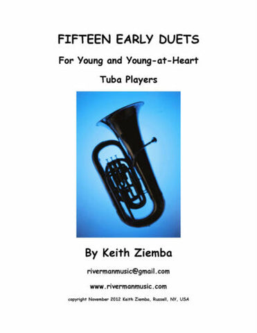 Fifteen Early Duets for Young and Young-at-Heart for Tuba - Ziemba