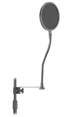 On-Stage Pop Blocker with Clamp and Gooseneck