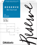 D'Addario Reserve Bb Clarinet Reeds, 10-Pack
