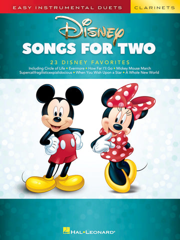 Easy Instrumental Duets-Disney Songs for Two Clarinets