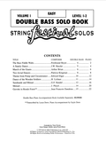 String Festival Solos for String Bass, Volume 1 Levels 1-2