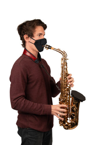 Double-Layer Wind Instrument Face Mask, Black