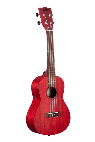 Kala KA-MRT-RED-C Adobe Red Watercolor Meranti Concert Ukulele