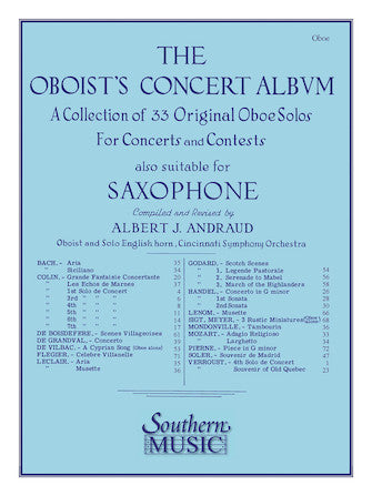 The Oboist's Concert Album: Oboe/Saxophone