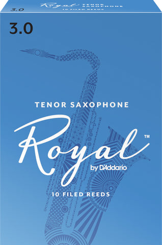 Rico Royal Tenor Saxophone Reeds, 10-Pack
