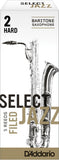 D'Addario Select Jazz Filed Baritone Saxophone Reeds, 5-Pack