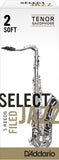 D'Addario Select Jazz Filed Tenor Saxophone Reeds, 5-Pack