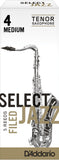D'Addario Select Jazz Filed Tenor Saxophone Reeds, 5-Pack