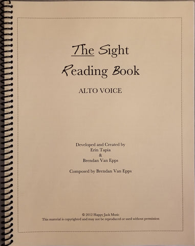 The Sight Reading Book for Alto Voice