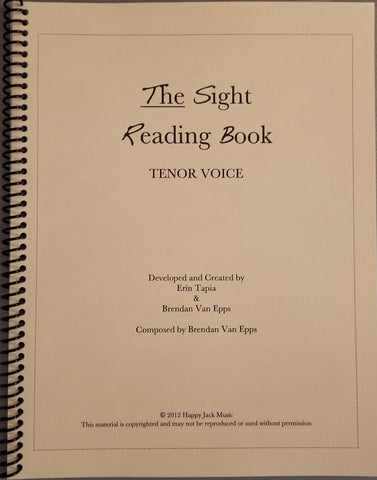 The Sight Reading Book for Tenor Voice
