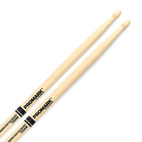 Promark TX5AW Hickory 5A Wood Tip Drumsticks