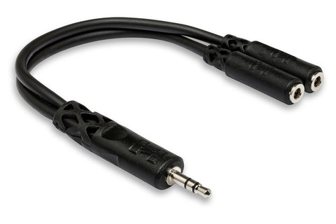Hosa 3.5mm TRS to Dual 3.5mm TRSF Y Cable