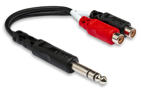 Hosa 1/4" TRS to Dual RCAF Stereo Breakout Cable