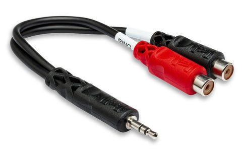 Hosa 3.5mm TRS to Dual RCAF Stereo Breakout Cable